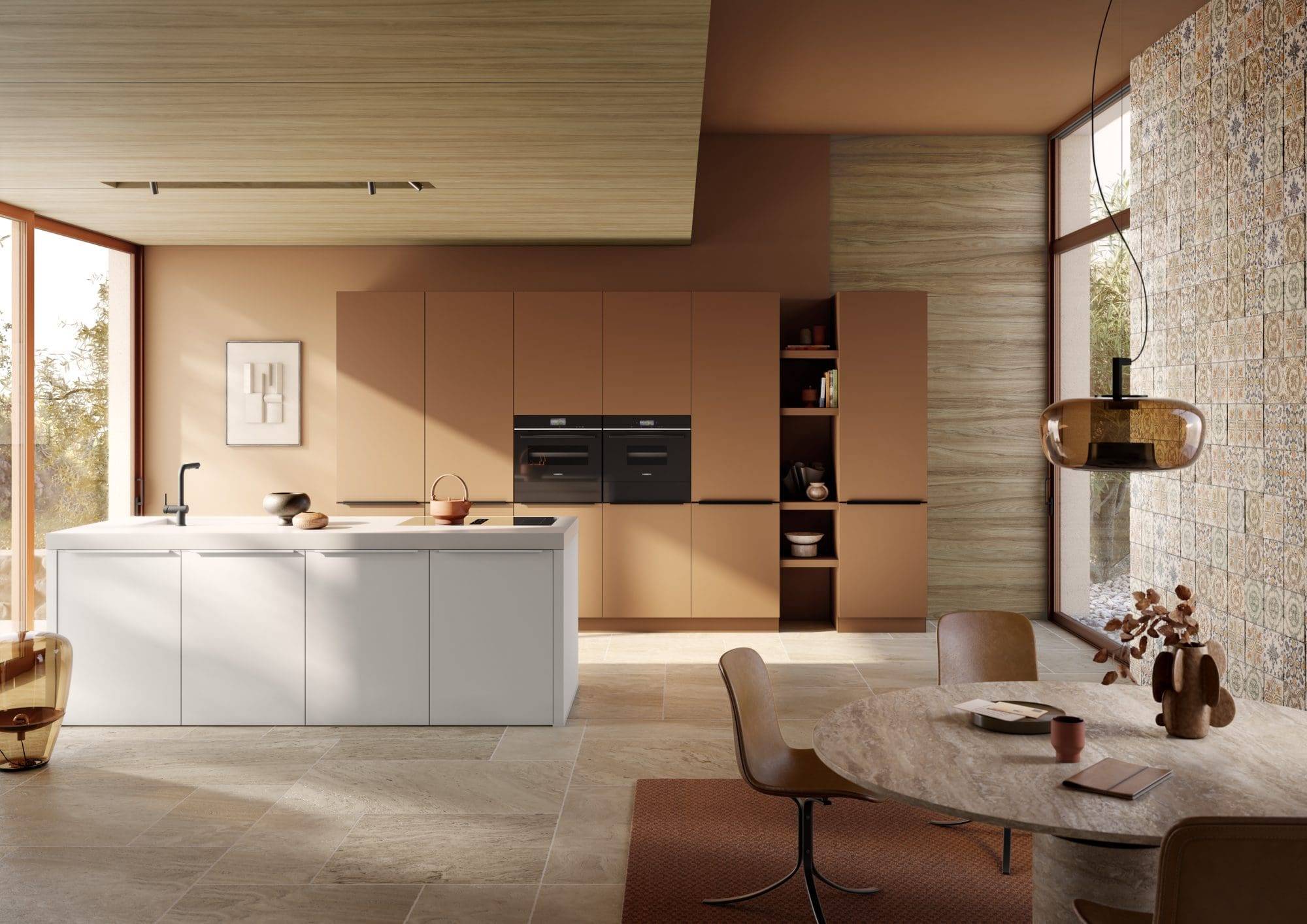 Av6000 Ncs S4040 Y50R Av2135 Kristallweiss M.1 | Culina Kitchens, Wimbledon
