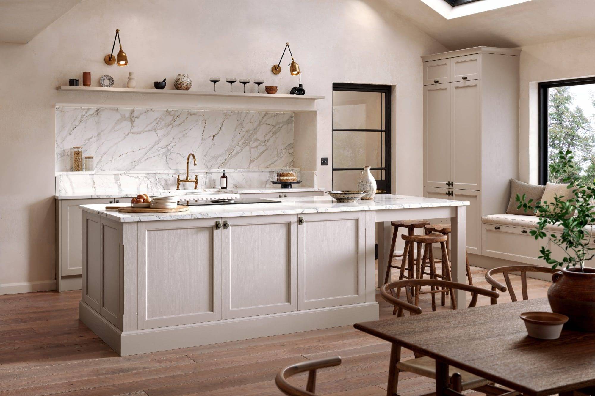 3 Serenity Painted Pebble Alternative View | Culina Kitchens, Wimbledon