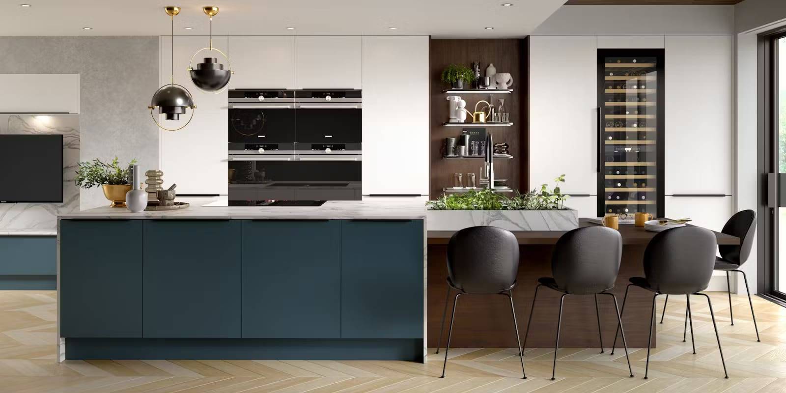 Super Matt Marine And Quartz | Culina Kitchens, Wimbledon