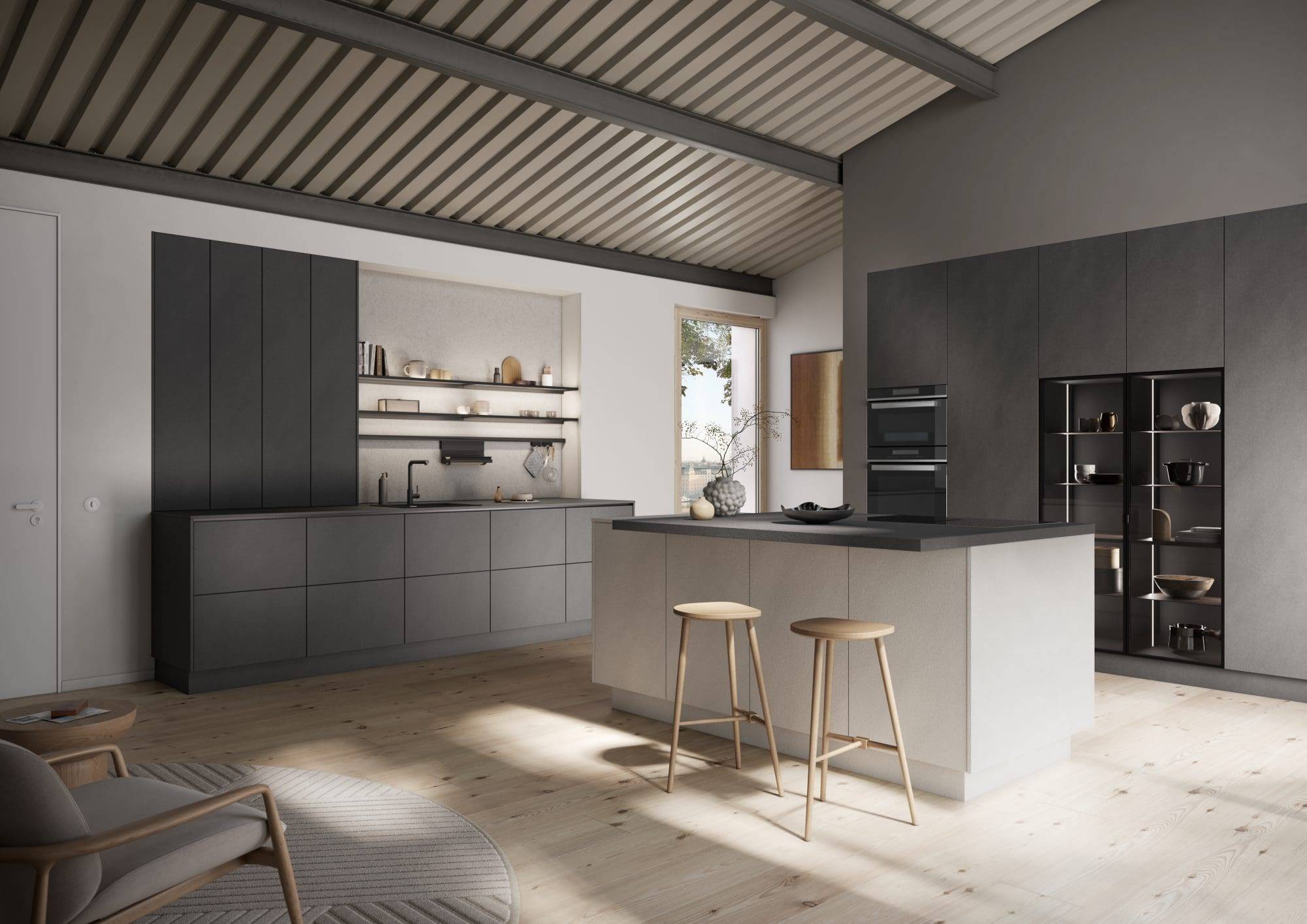 Cement Av2010 Gl Zement Hell Zement Dunkel Online M2 2 | Culina Kitchens, Wimbledon