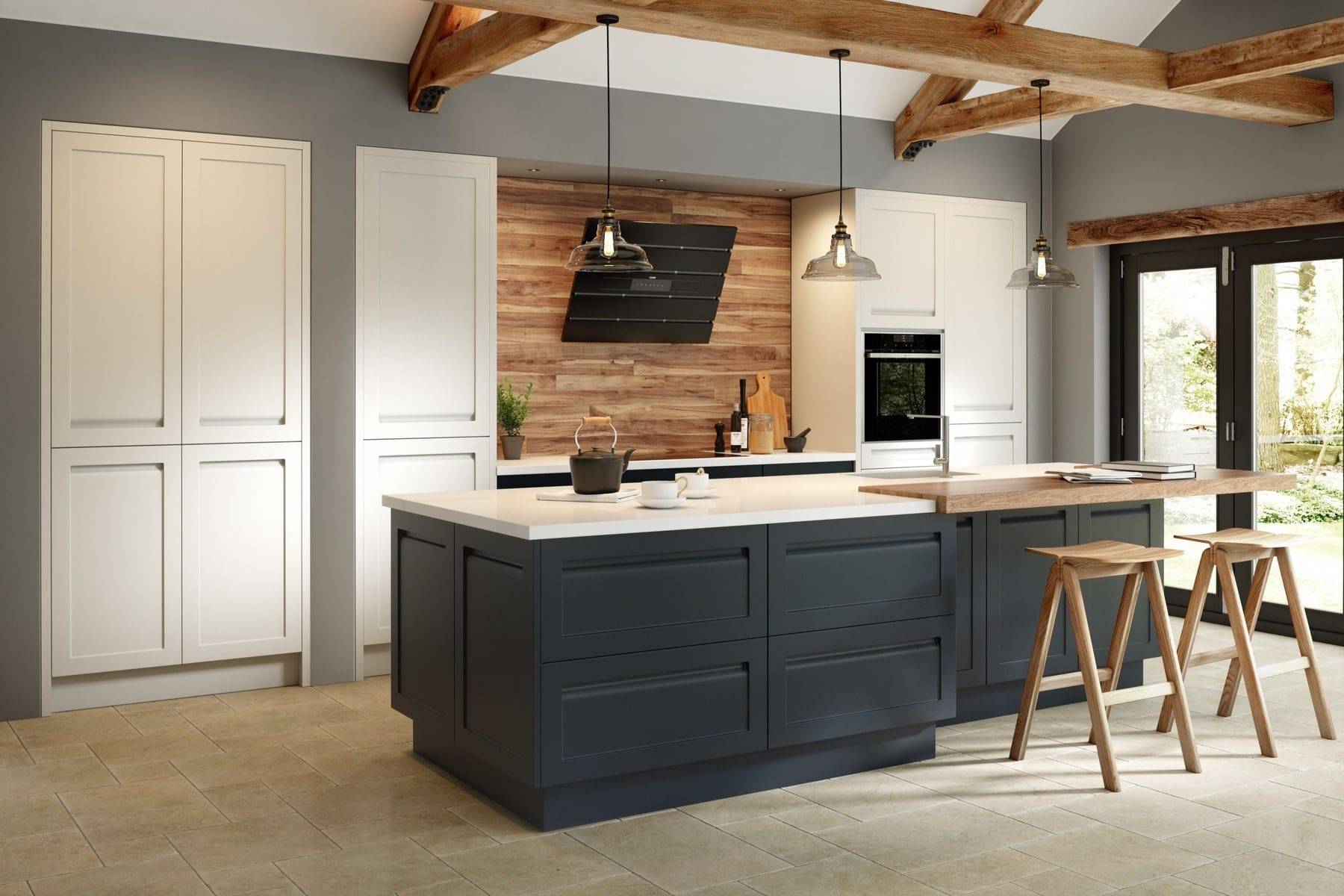 Savoy Painted Limestone Anthracite | Lead Wolf, Gotham