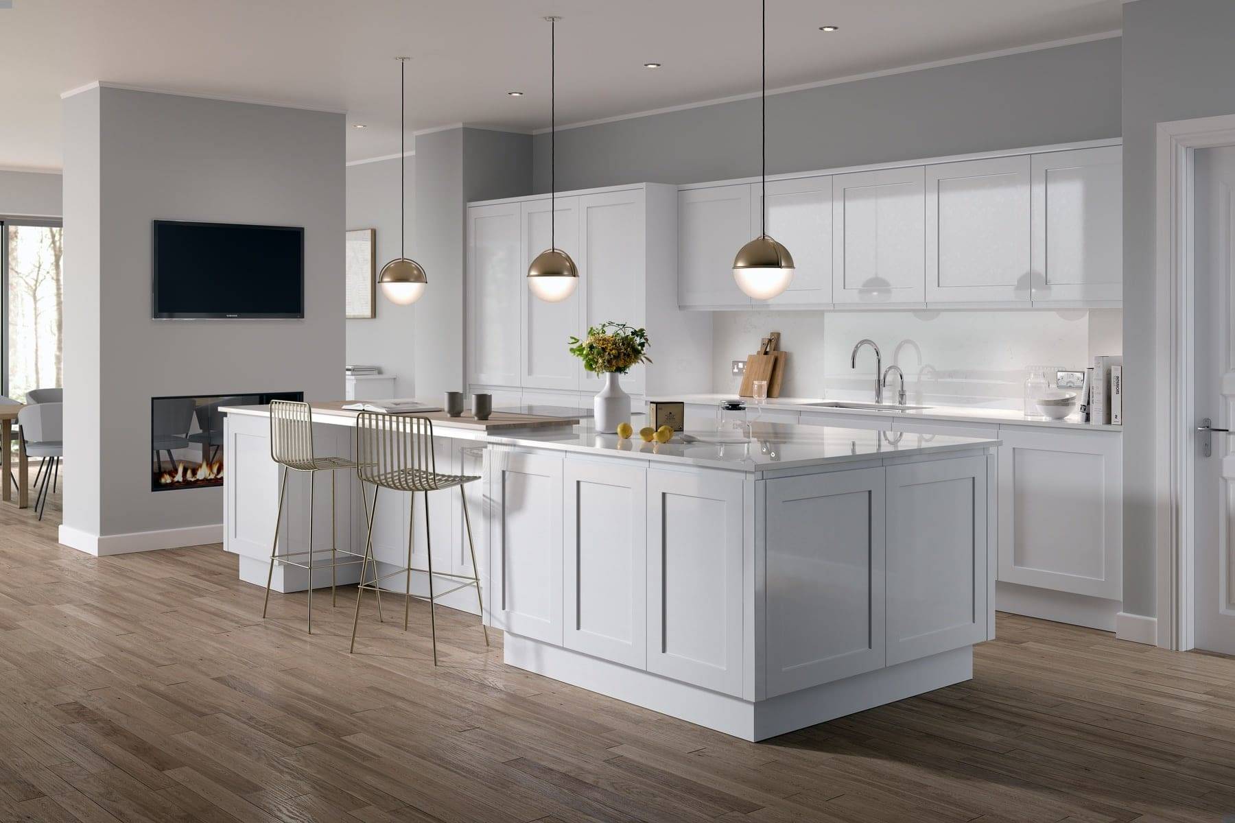 Integral Gloss White Shaker | Lead Wolf, Gotham