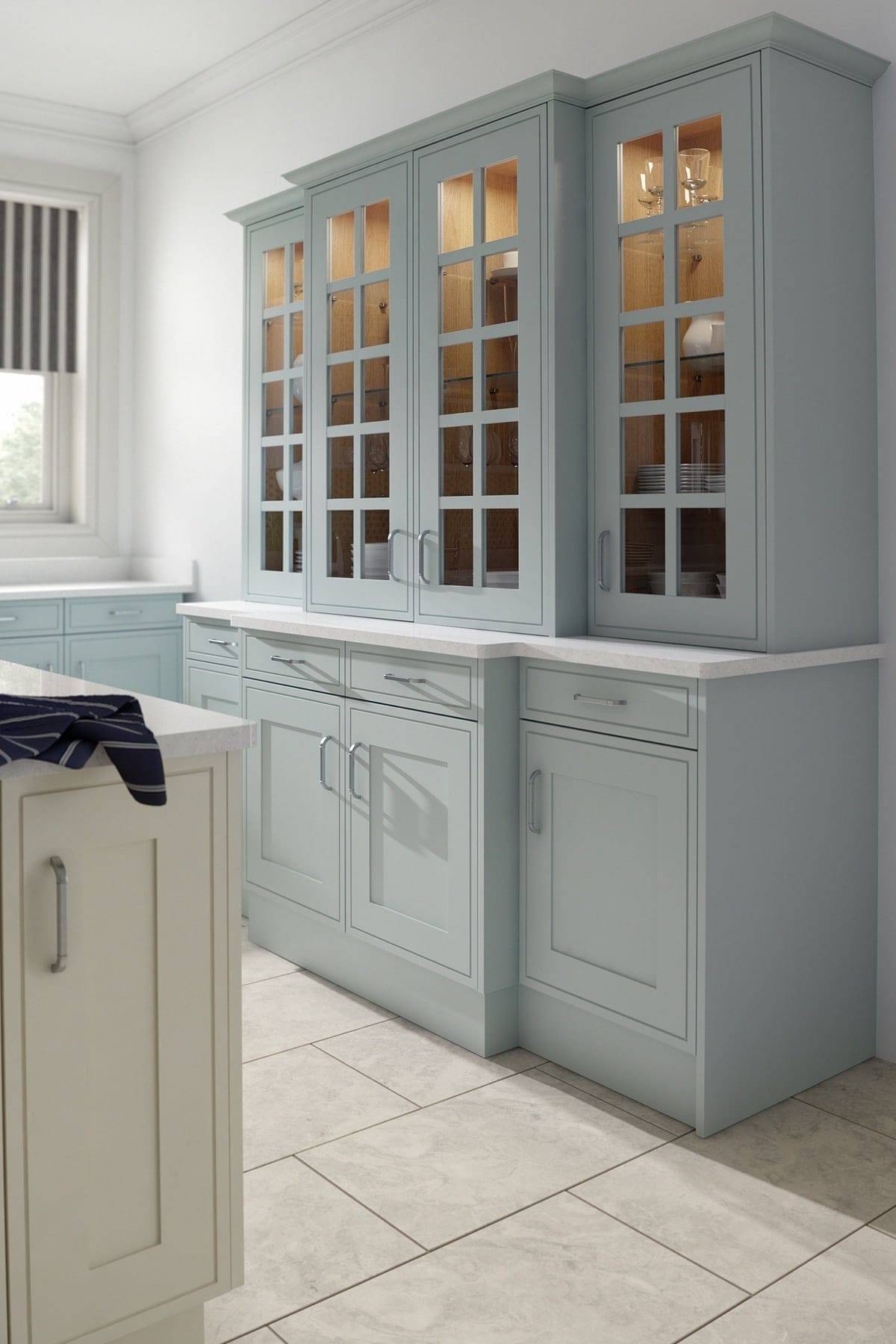 Edwardian Painted Light Blue Cameo | Lead Wolf, Gotham
