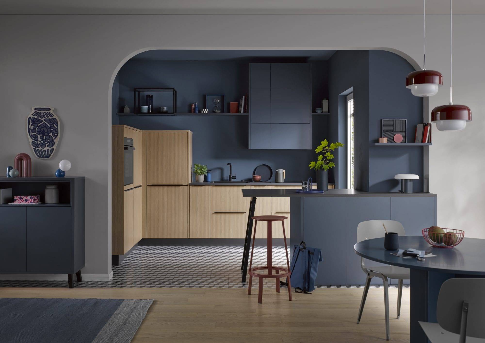 Scala Balticblau Linea Eiche Natur Online M 1 | Culina Kitchens, Wimbledon
