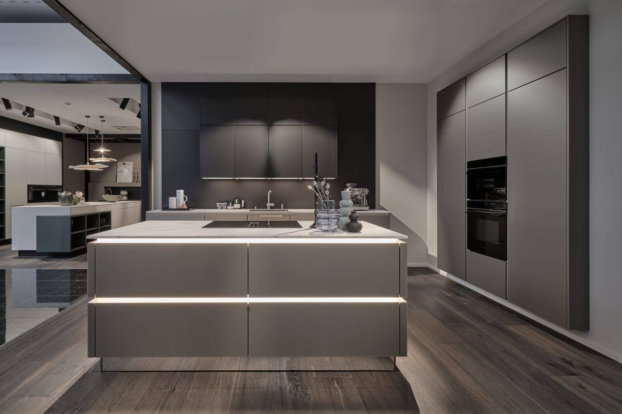 Kueche 08 Smart Gl Sandgrau Smart Carbon B | Culina Kitchens, Wimbledon